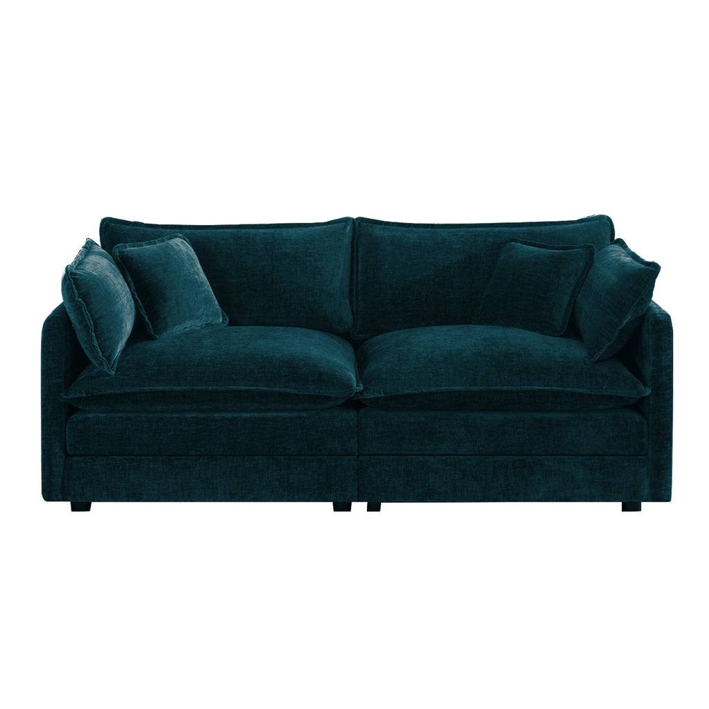Modern Fabric Loveseat Sofa Couch