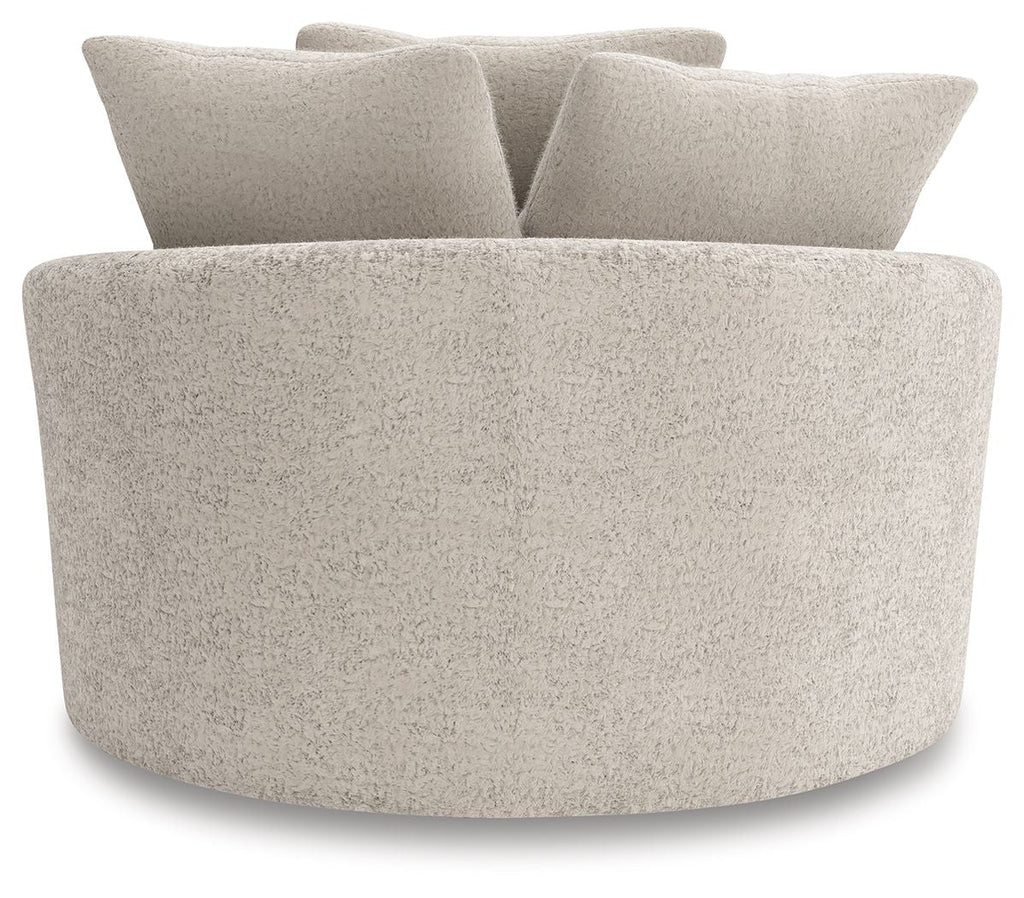 Cuddle Plush - Oversized Swivel Accent Chair