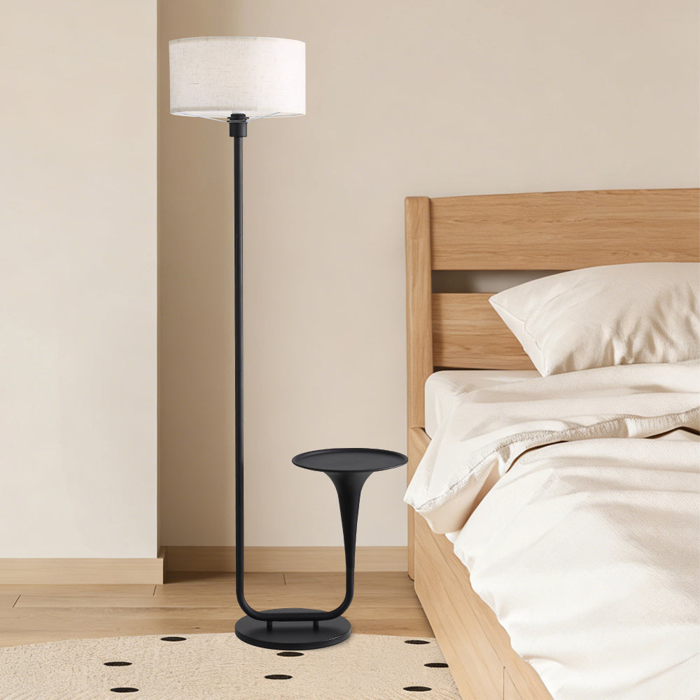 Dimmable Floor Lamp with Side Table