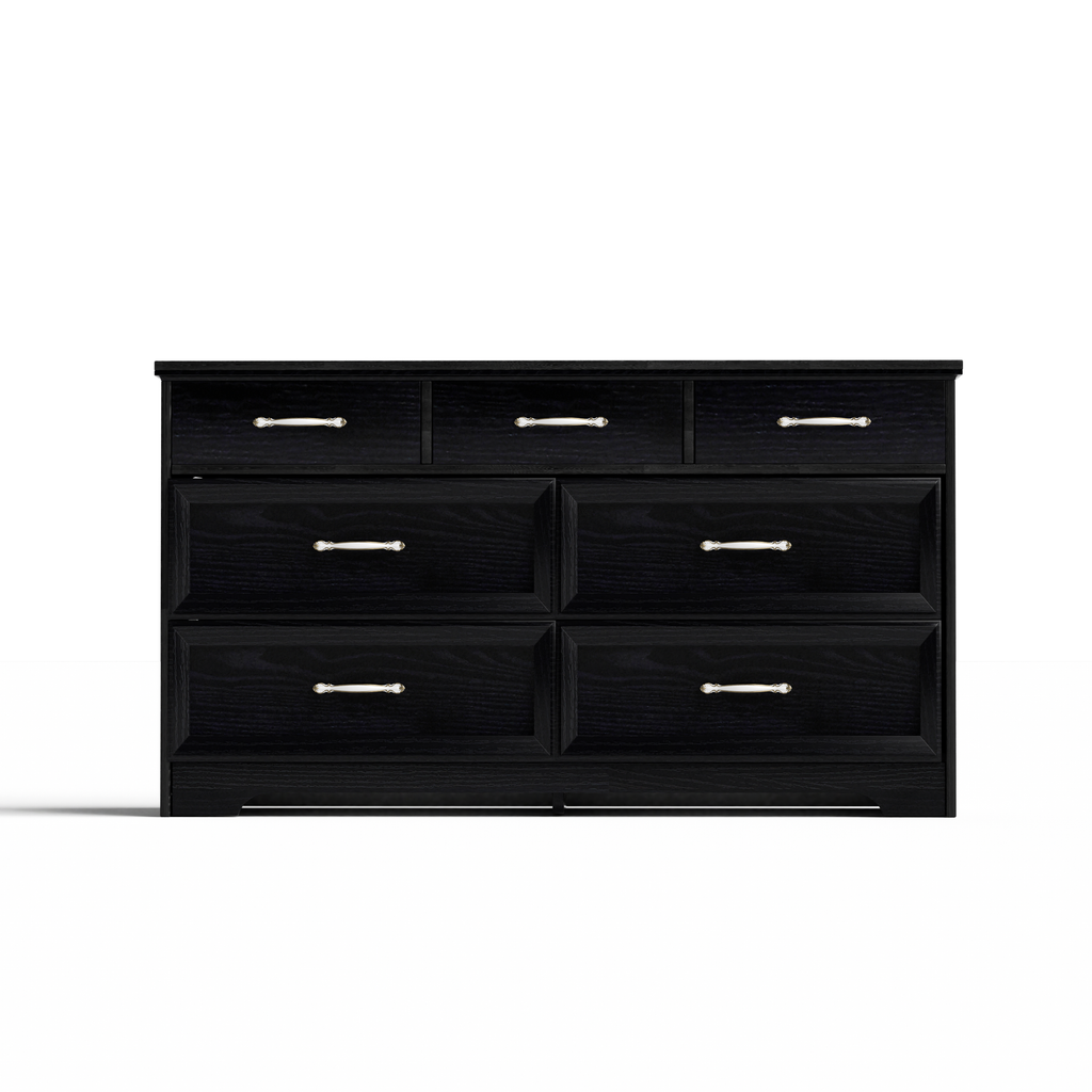 Modern 3 Drawer Bedroom Chest of Drawers with 7 Drawers Dresser, Clothes Organizer