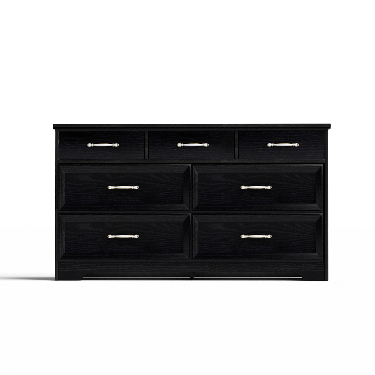 Modern 3 Drawer Bedroom Chest of Drawers with 7 Drawers Dresser, Clothes Organizer