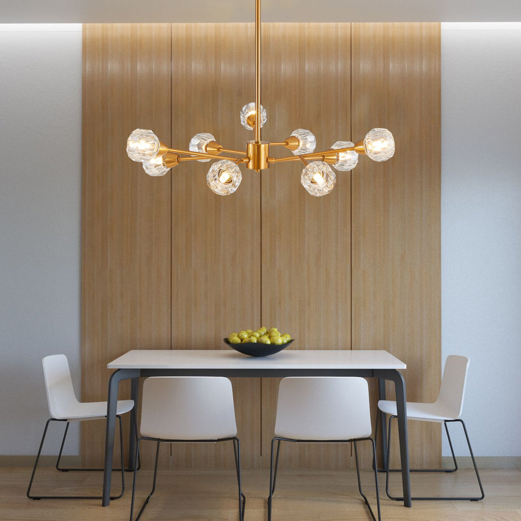 Modern Chandeliers, 9 Lights Golden Chandelier
