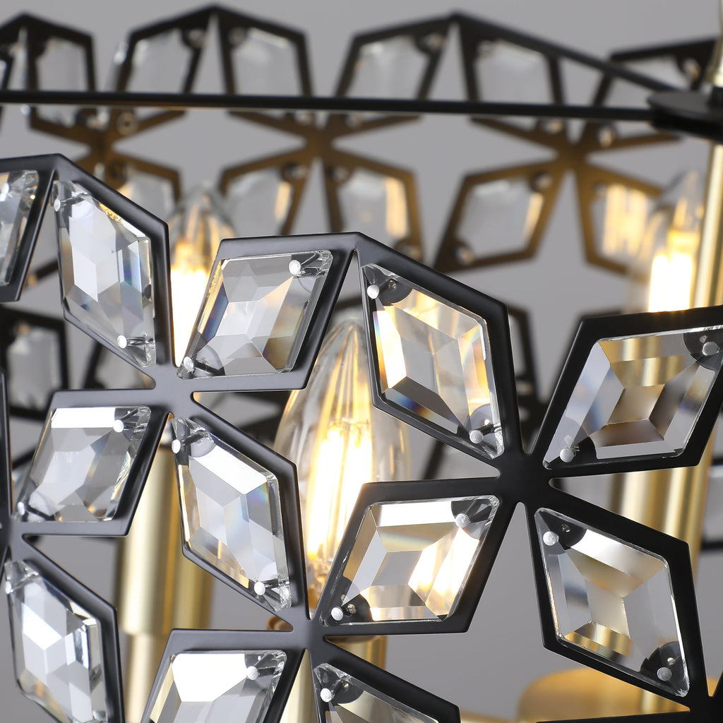 Modern Crystal Chandelier for Living-Room Round Cristal Lamp