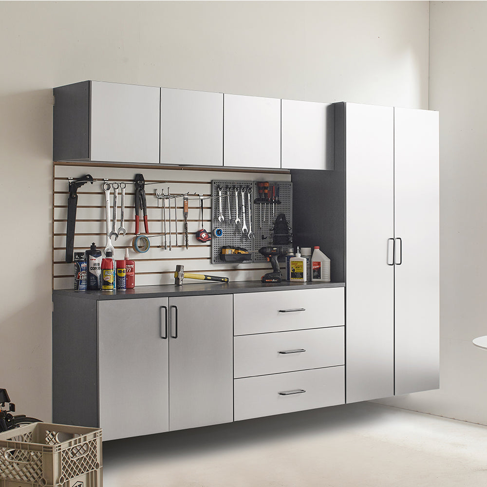 96 in. W x 79 in. H x 20 in. D Garage Cabinet Set B