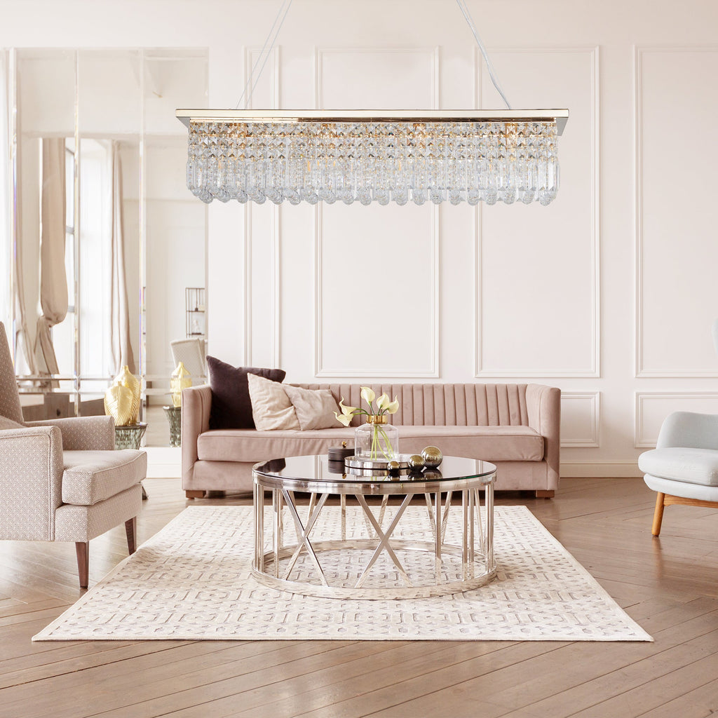 Modern Crystal Chandelier for Dining Room 8-Light