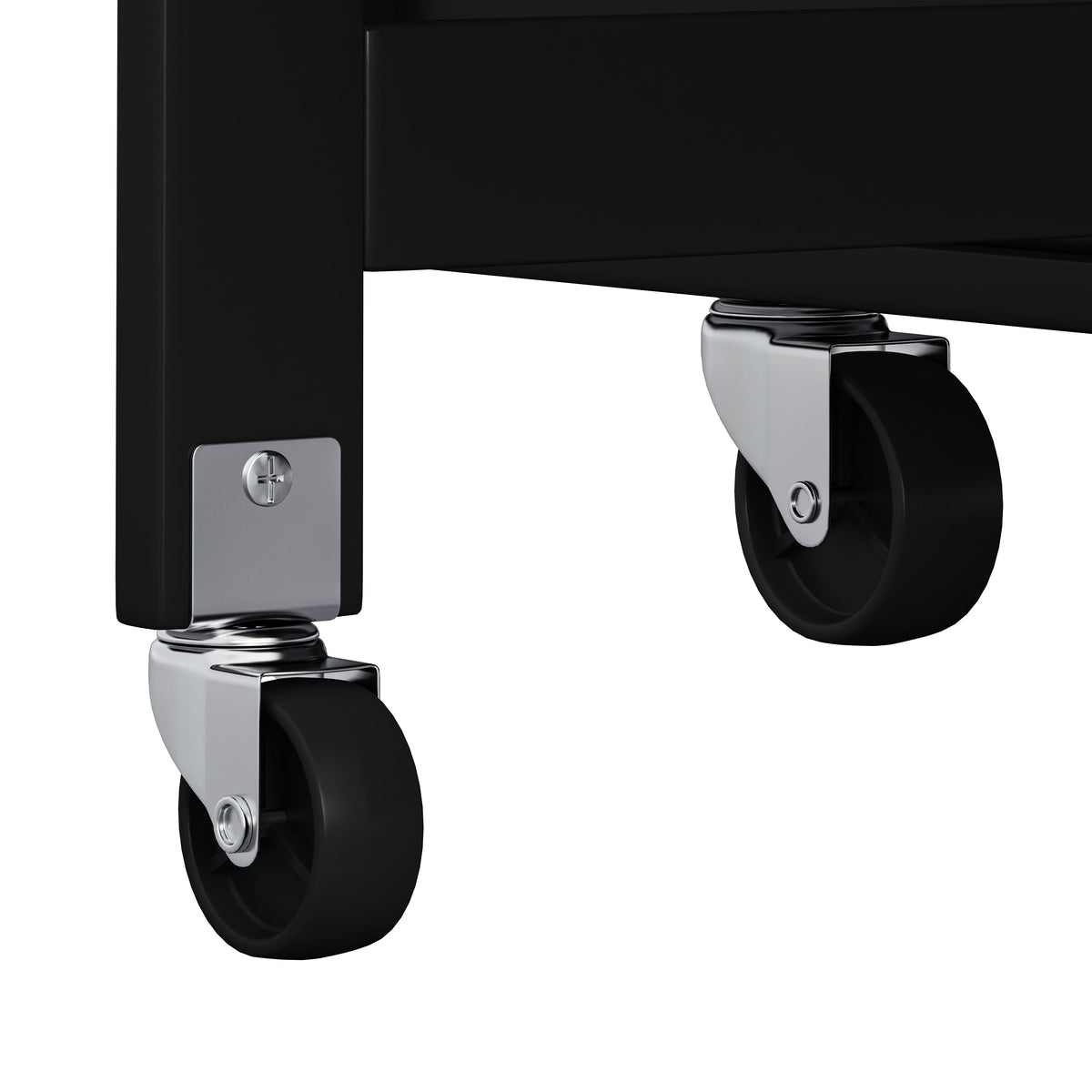 Multi-Functional Kitchen Island Cart, 2 Door Cabinet, Two Drawers