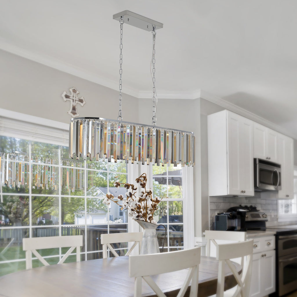 Modern Oval Crystal ceiling chandelier