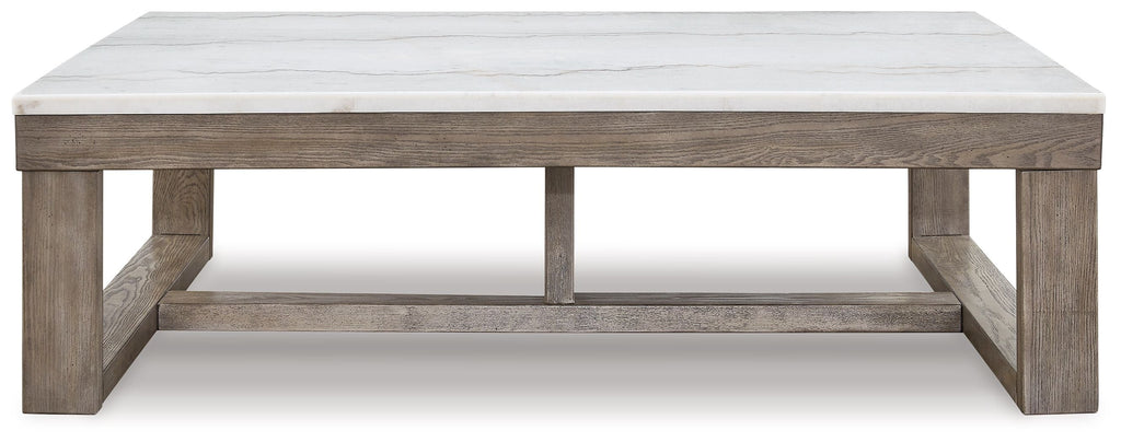 Rectangular Cocktail Table - Brown / Ivory
