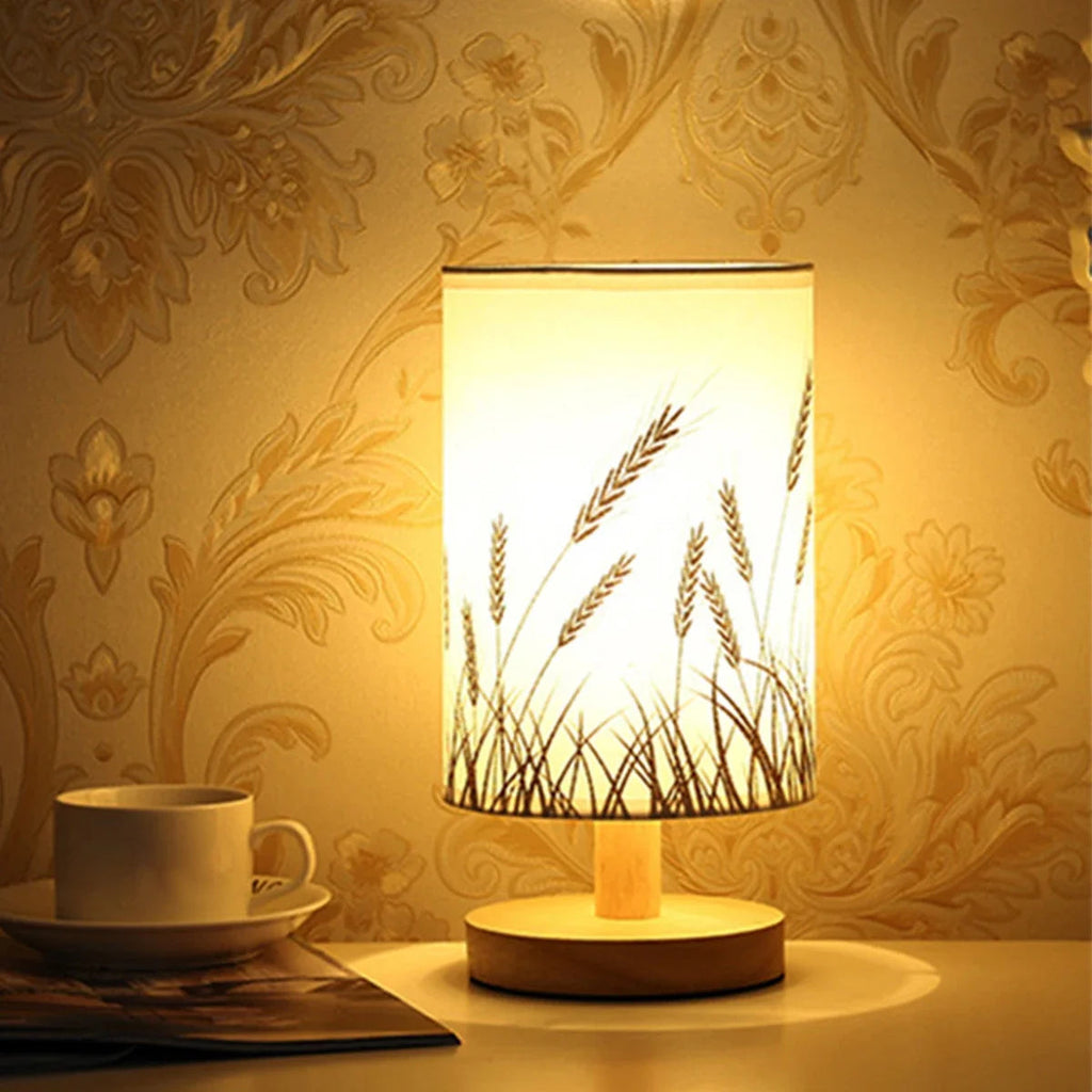 Linen Table Lamp LED Linen Night Lamp