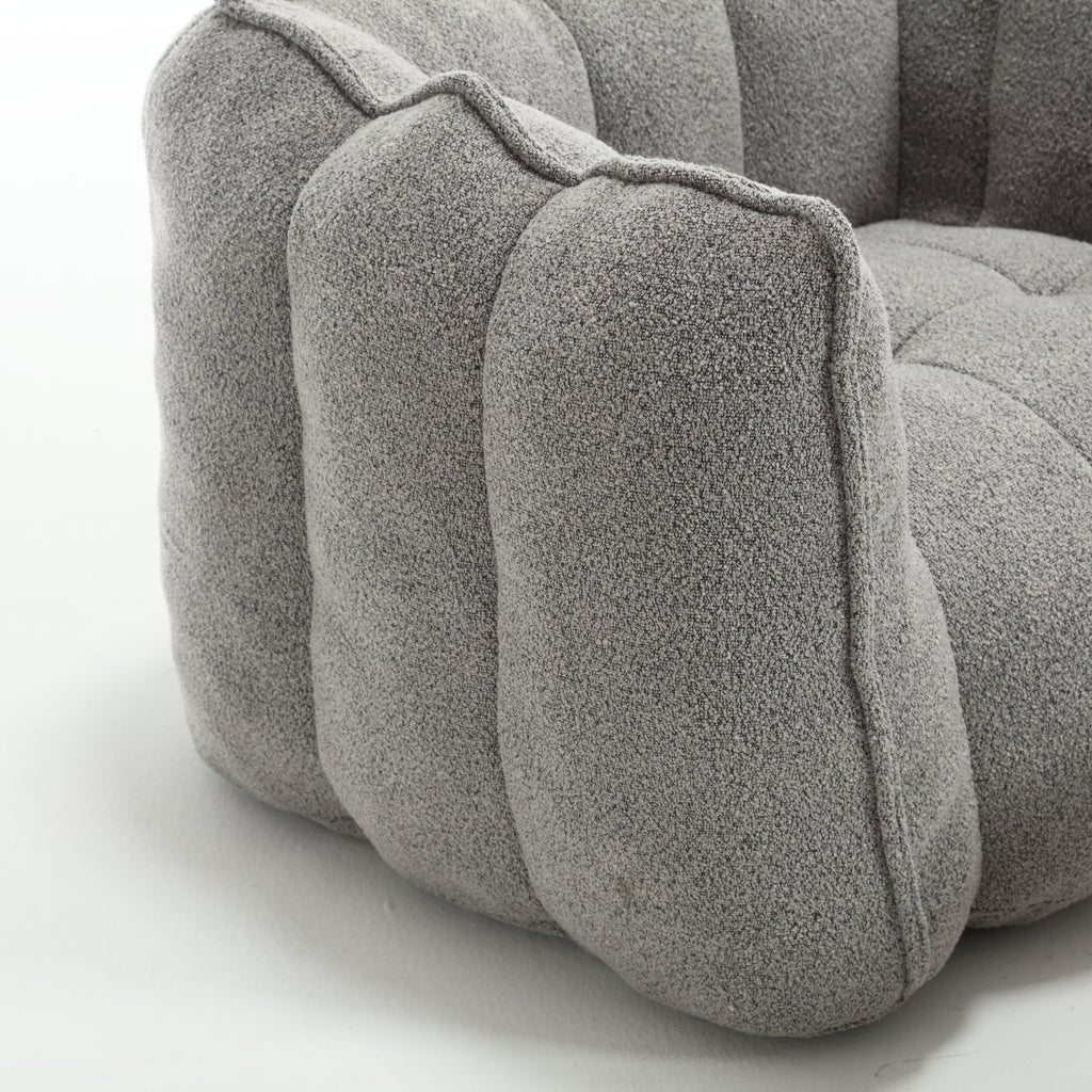 Soft Bean Bag Chair with High Resilient Foam with Footstool