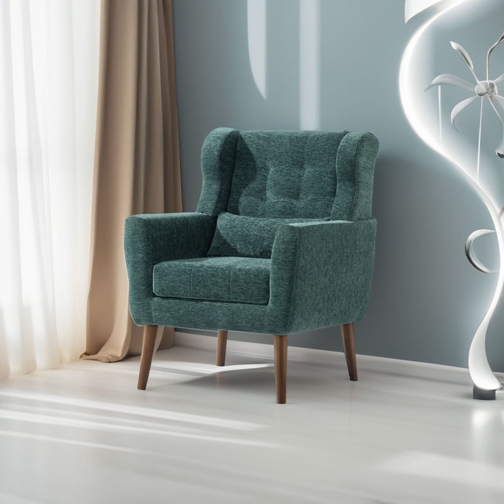 Modern Accent Chair Upholstered Foam Filled