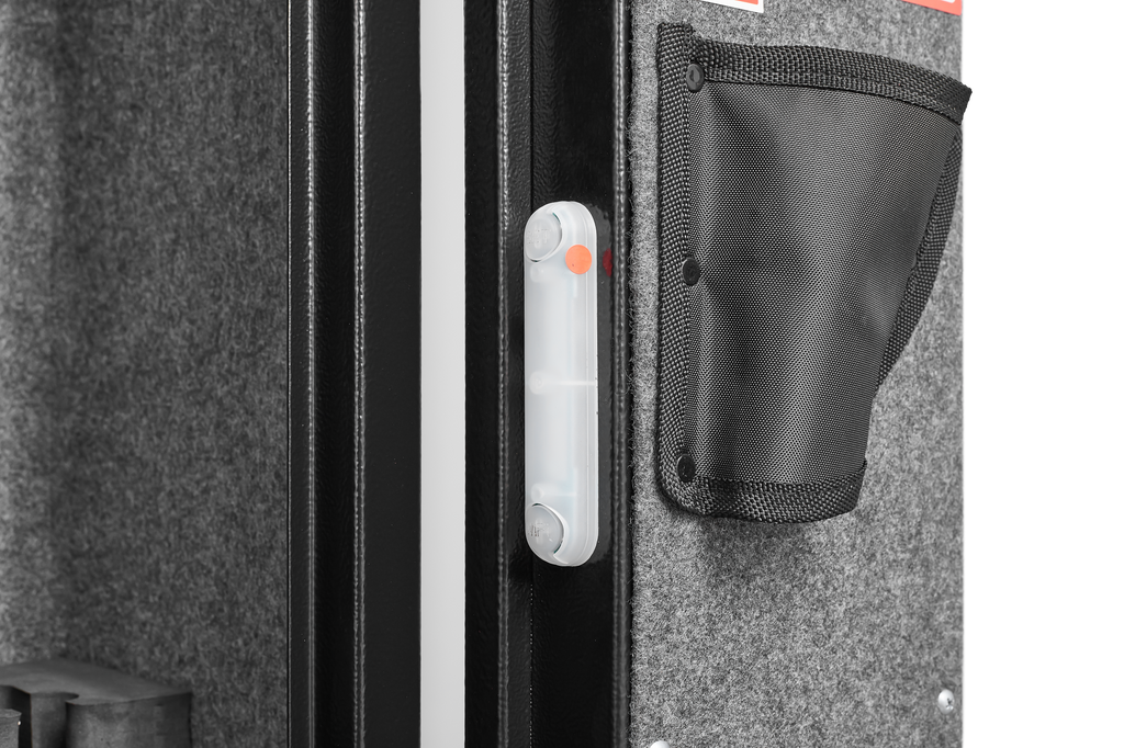5 gun safes with 3 pistol pockets, quick access biometric adjustable heavy-duty gun rack