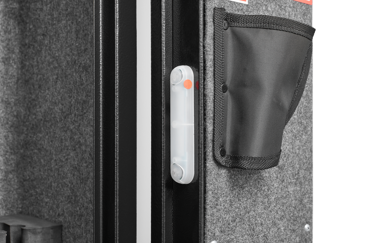 5 gun safes with 3 pistol pockets, quick access biometric adjustable heavy-duty gun rack