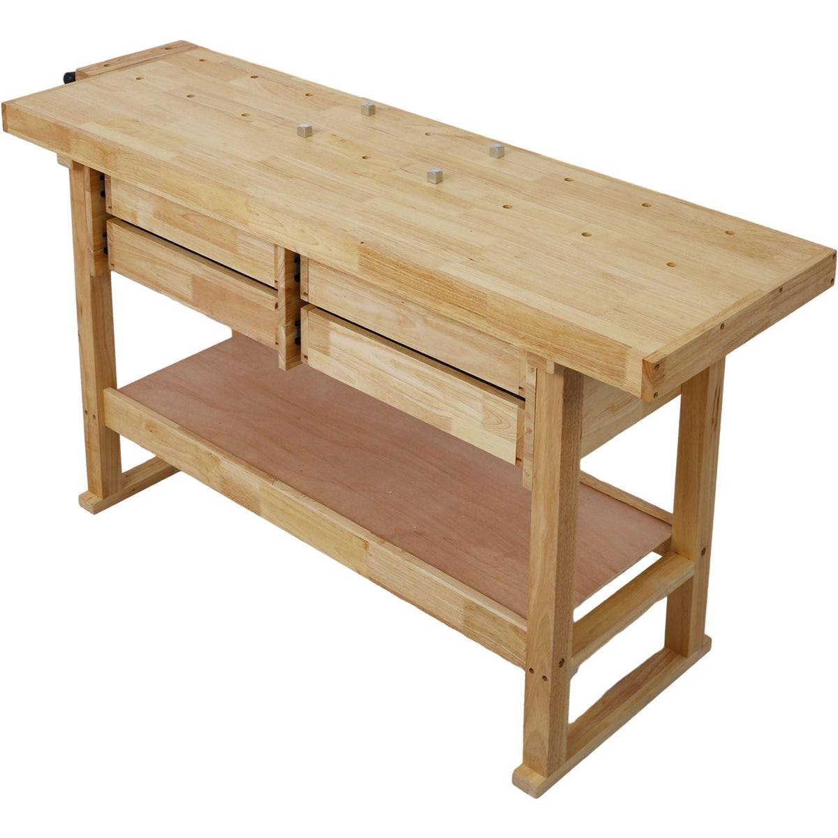 Workbench With 4 Drawers Wooden Workbench For Garage Workshop