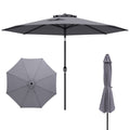 10 Feet Outdoor Patio Umbrella with Tilt Adjustment and Crank