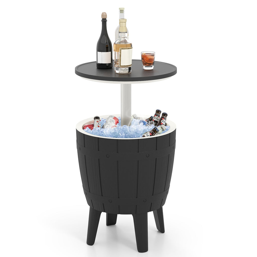 10 Gallon Cooler Bar Table Outdoor Coffee Table Ice Bucket