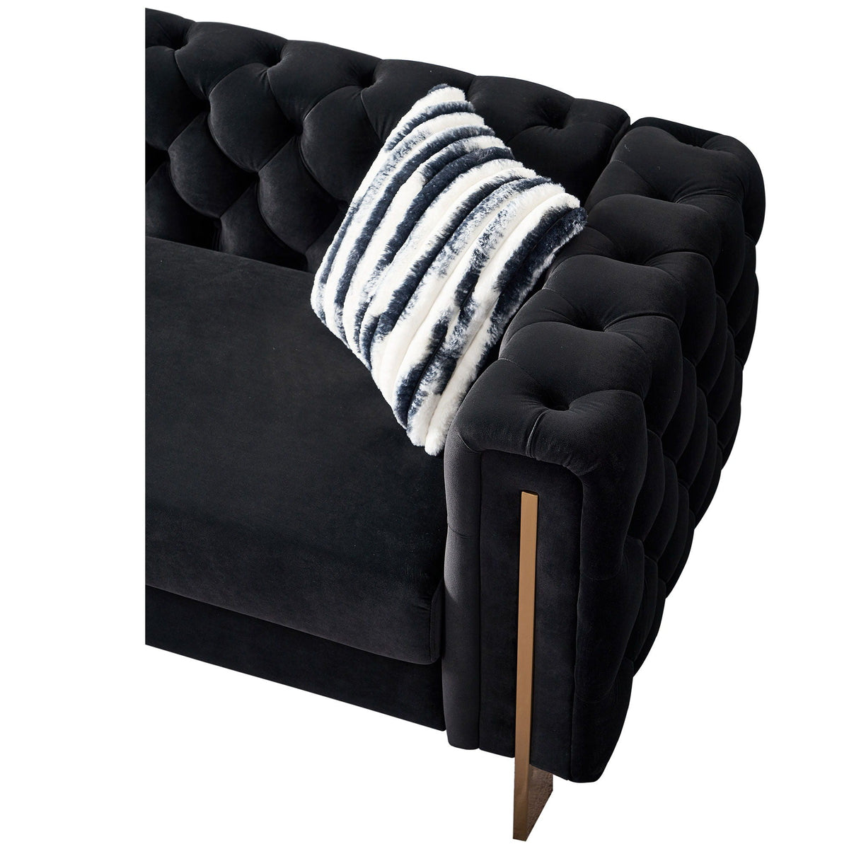 Chesterfield - Modern Tufted Sofa, 84.25''W Couch