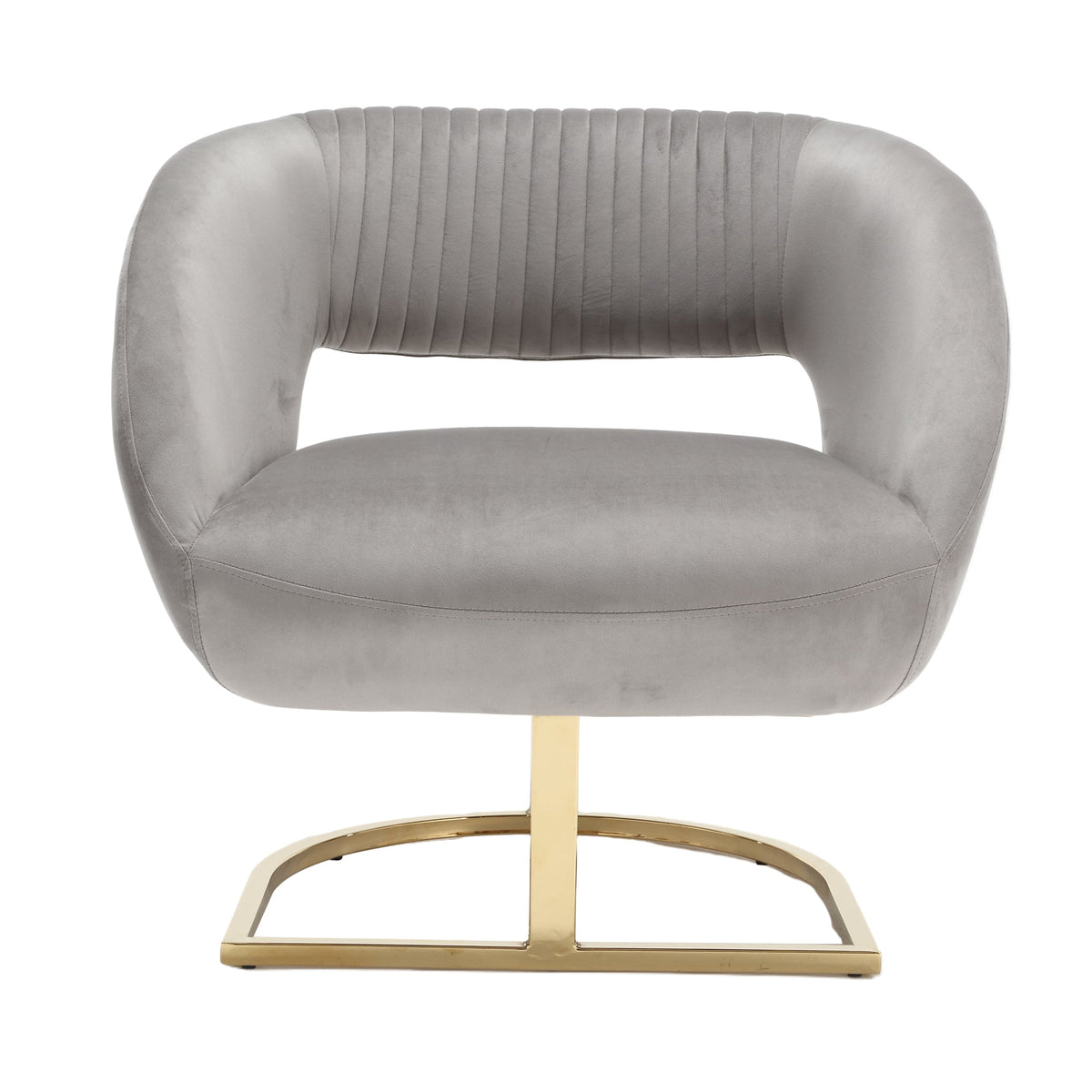 Upholstered Tufted Linen Fabric Accent Chair