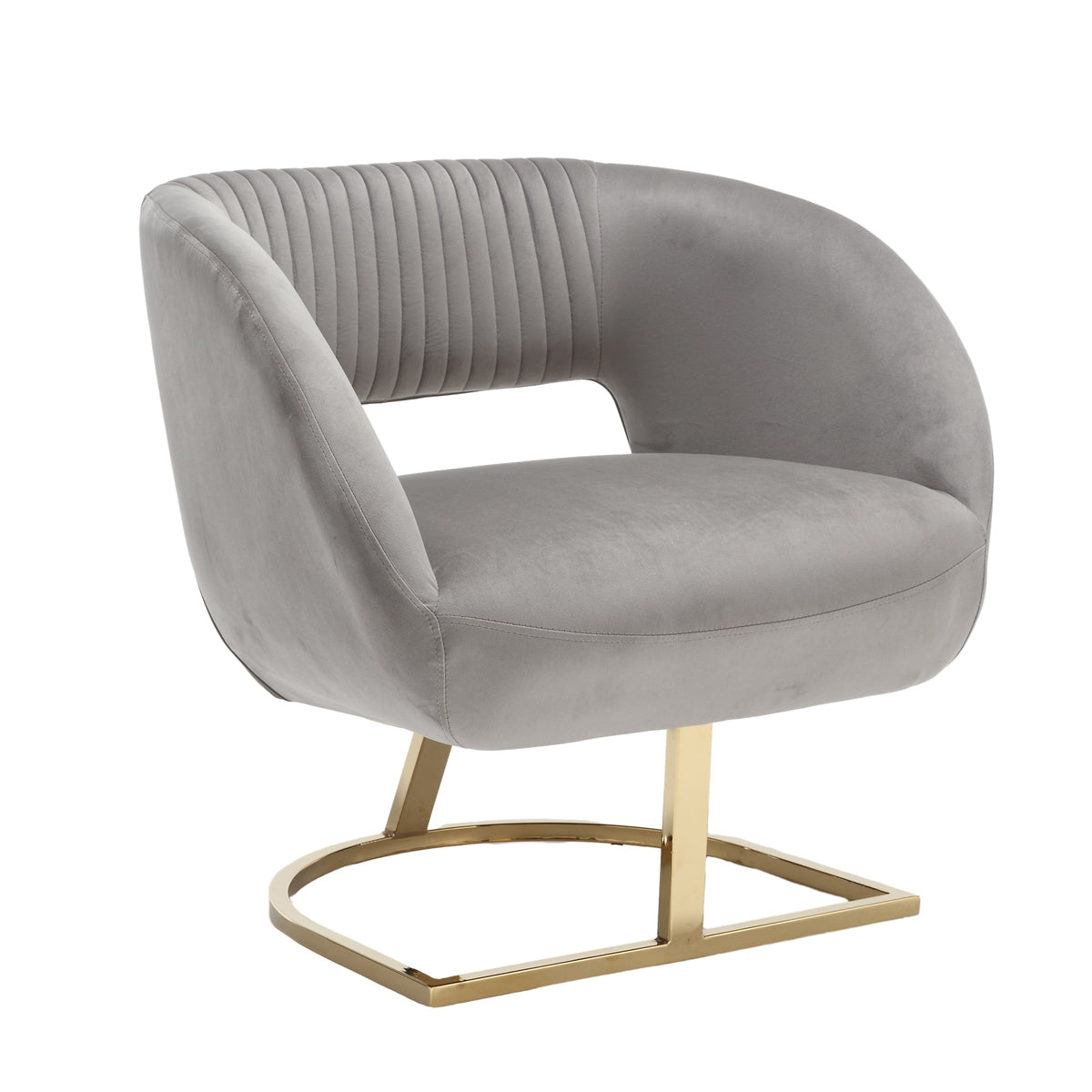 Upholstered Tufted Linen Fabric Accent Chair