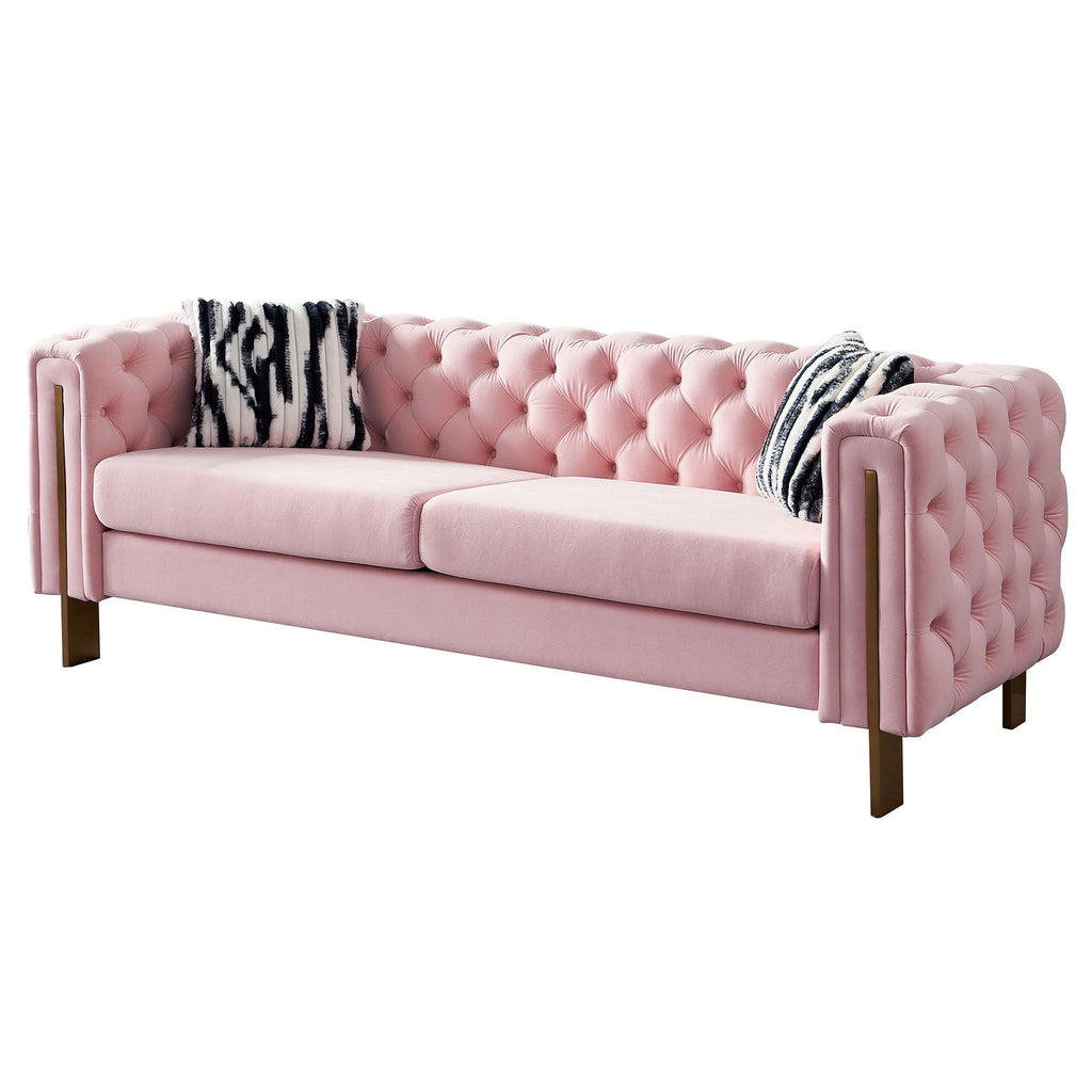 Chesterfield - Modern Tufted Sofa, 84.25''W Couch