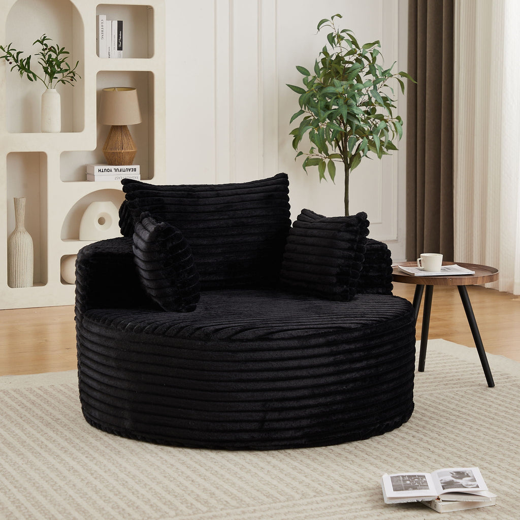 Modern Single Sofa With Backrest Pillow