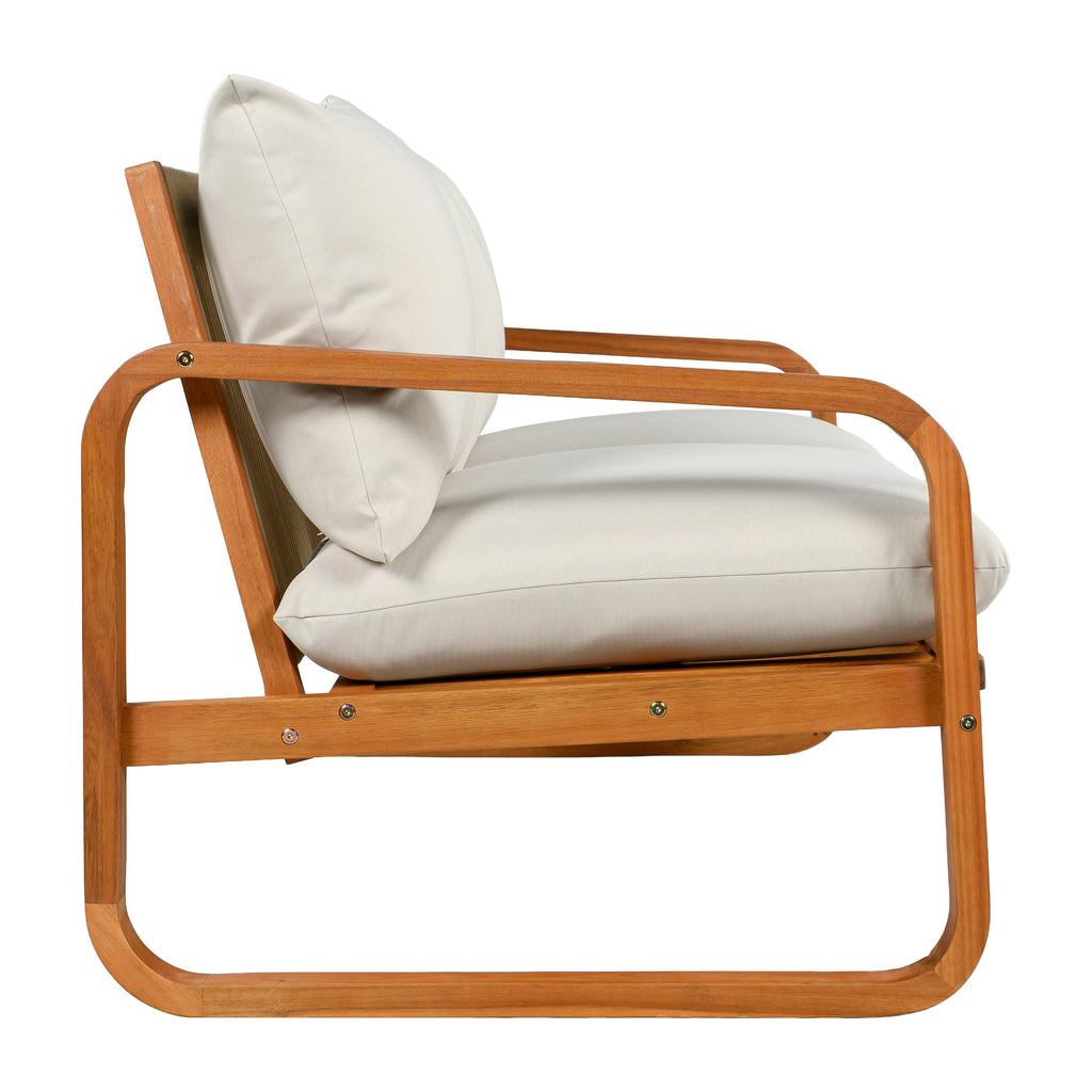 4-Piece Acacia Wood Outdoor Patio Furniture Set