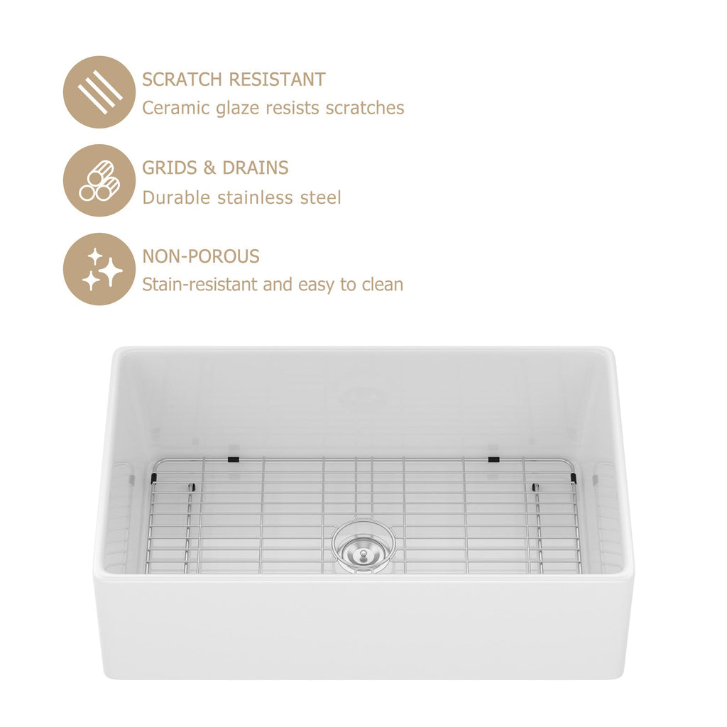 Farmhouse Ceramic Kitchen Sink