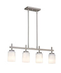 4-Light Kitchen Island Light Fixture Brushed Nickel