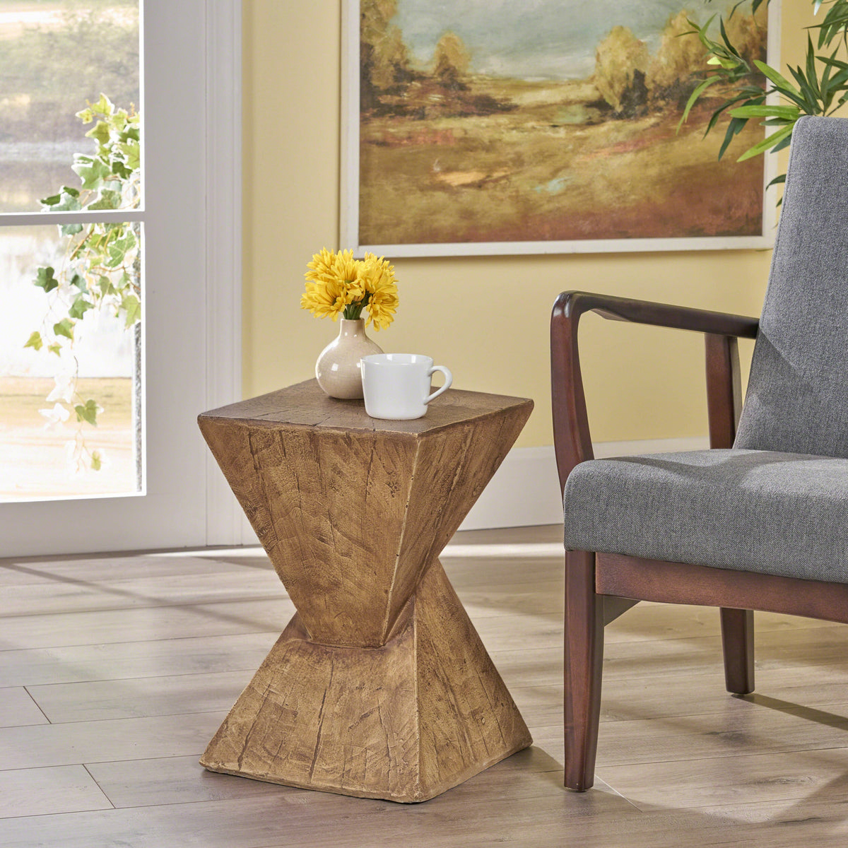 Modern Side Table – Stylish End Table Compatible with Living Room