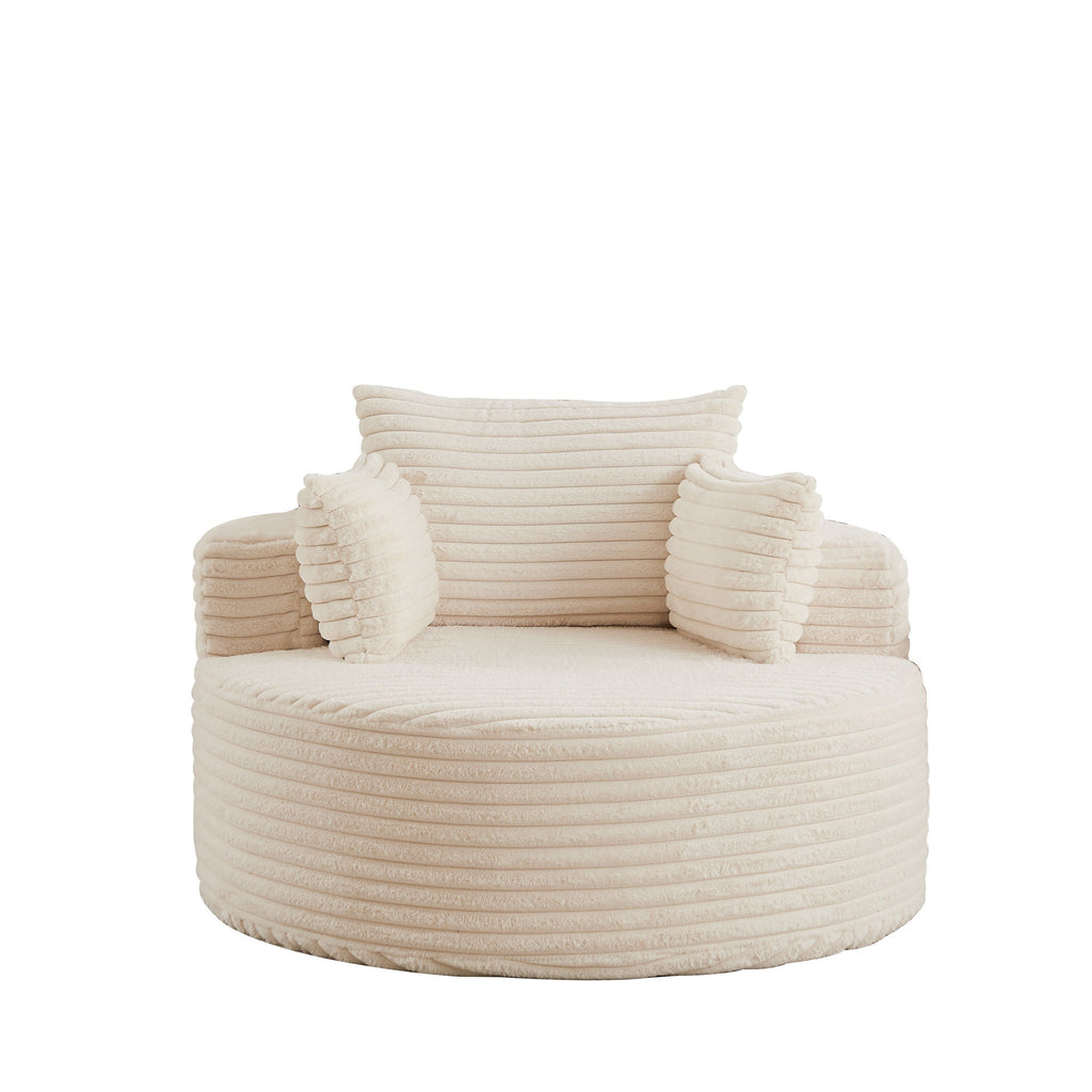 Modern Single Sofa With Backrest Pillow
