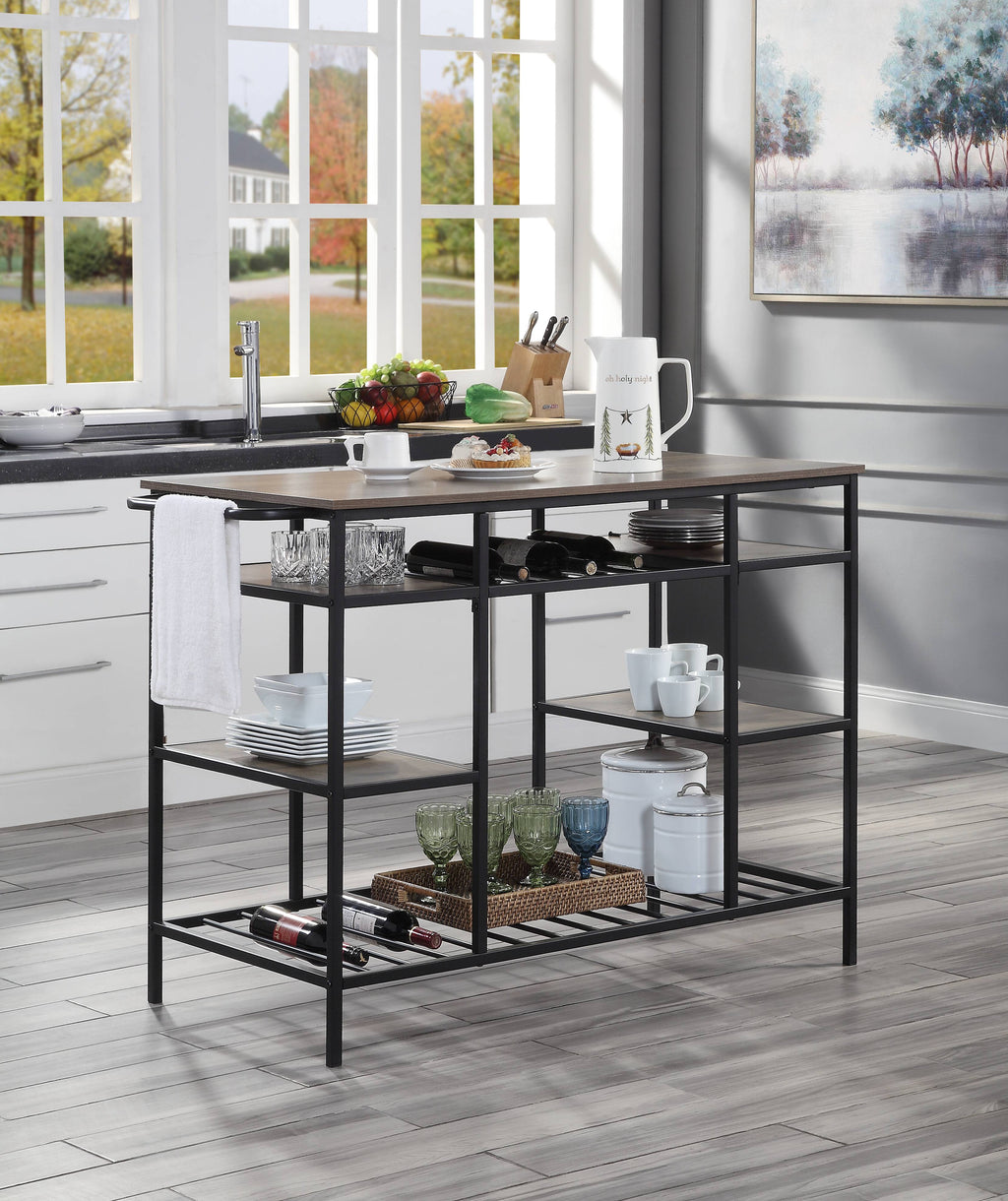Rustic Kitchen Island