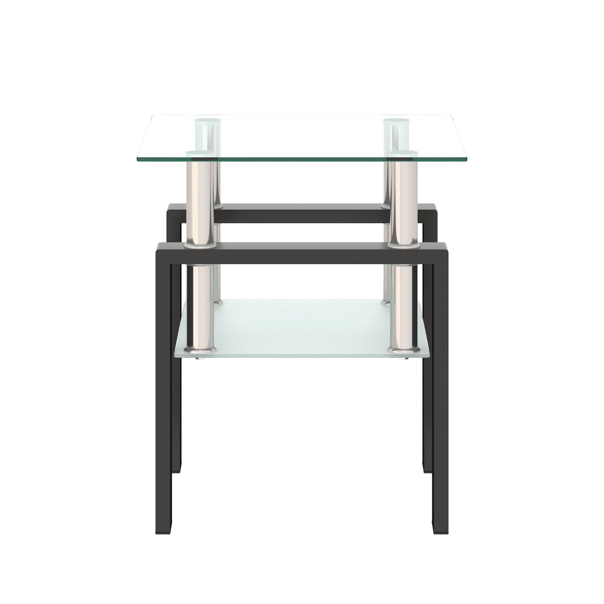 1-Piece Modern Tempered Glass Tea Table Coffee