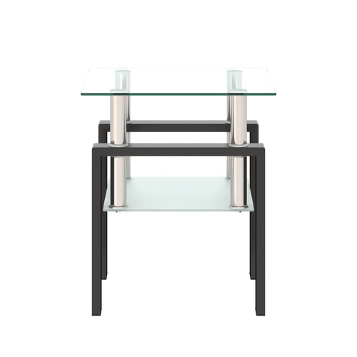 1-Piece Modern Tempered Glass Tea Table Coffee