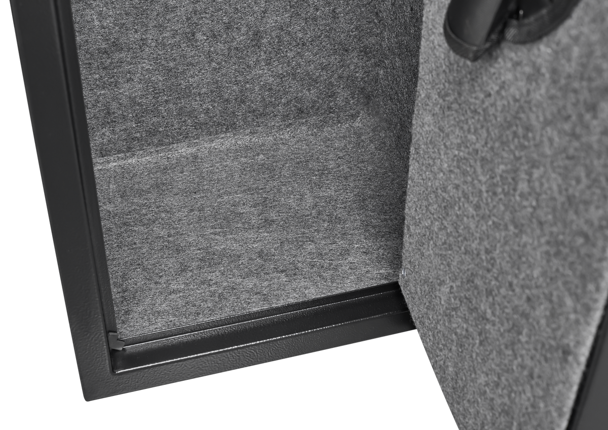5 gun safes with 3 pistol pockets, quick access biometric adjustable heavy-duty gun rack