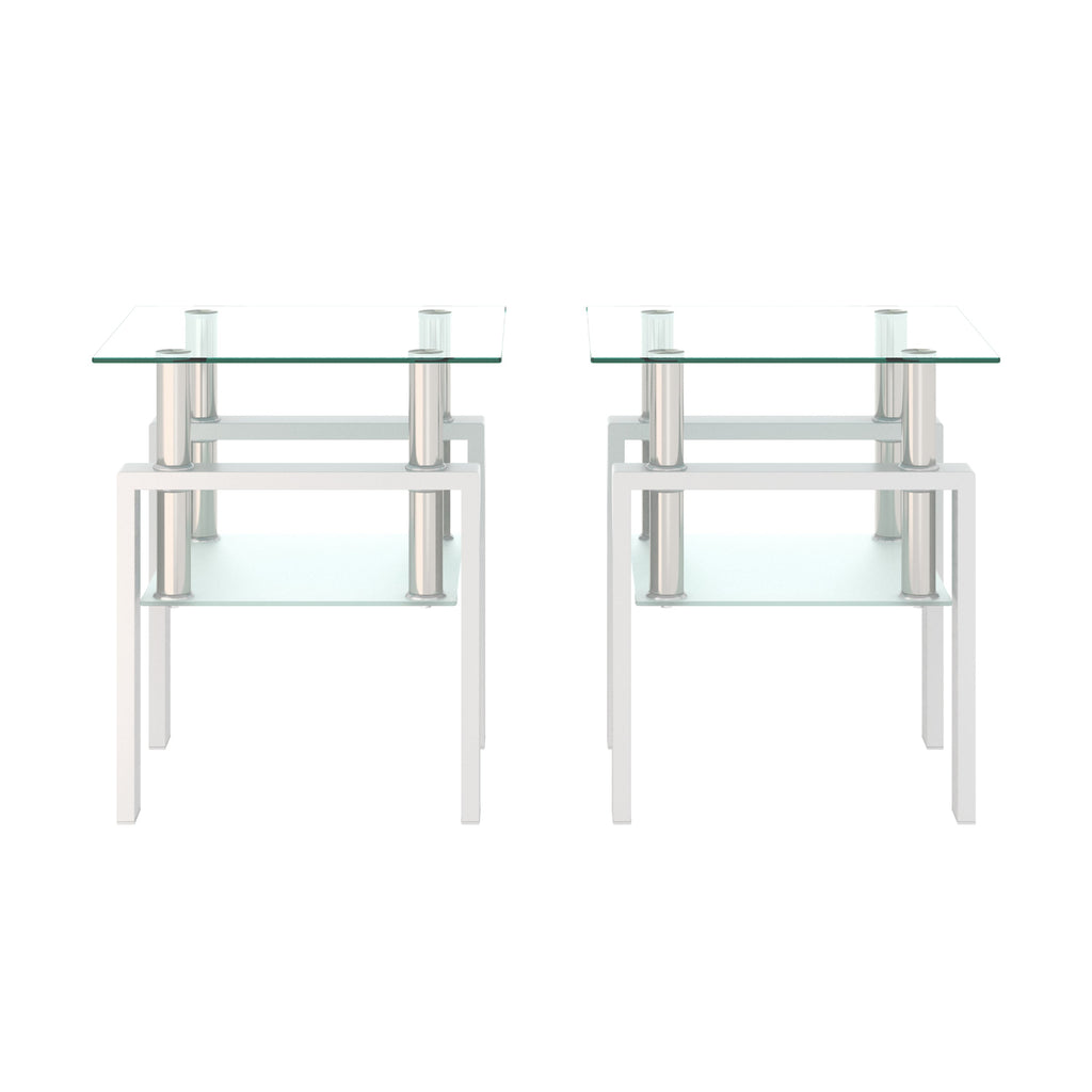 Modern Tempered Glass Tea Table Coffee Table End Table