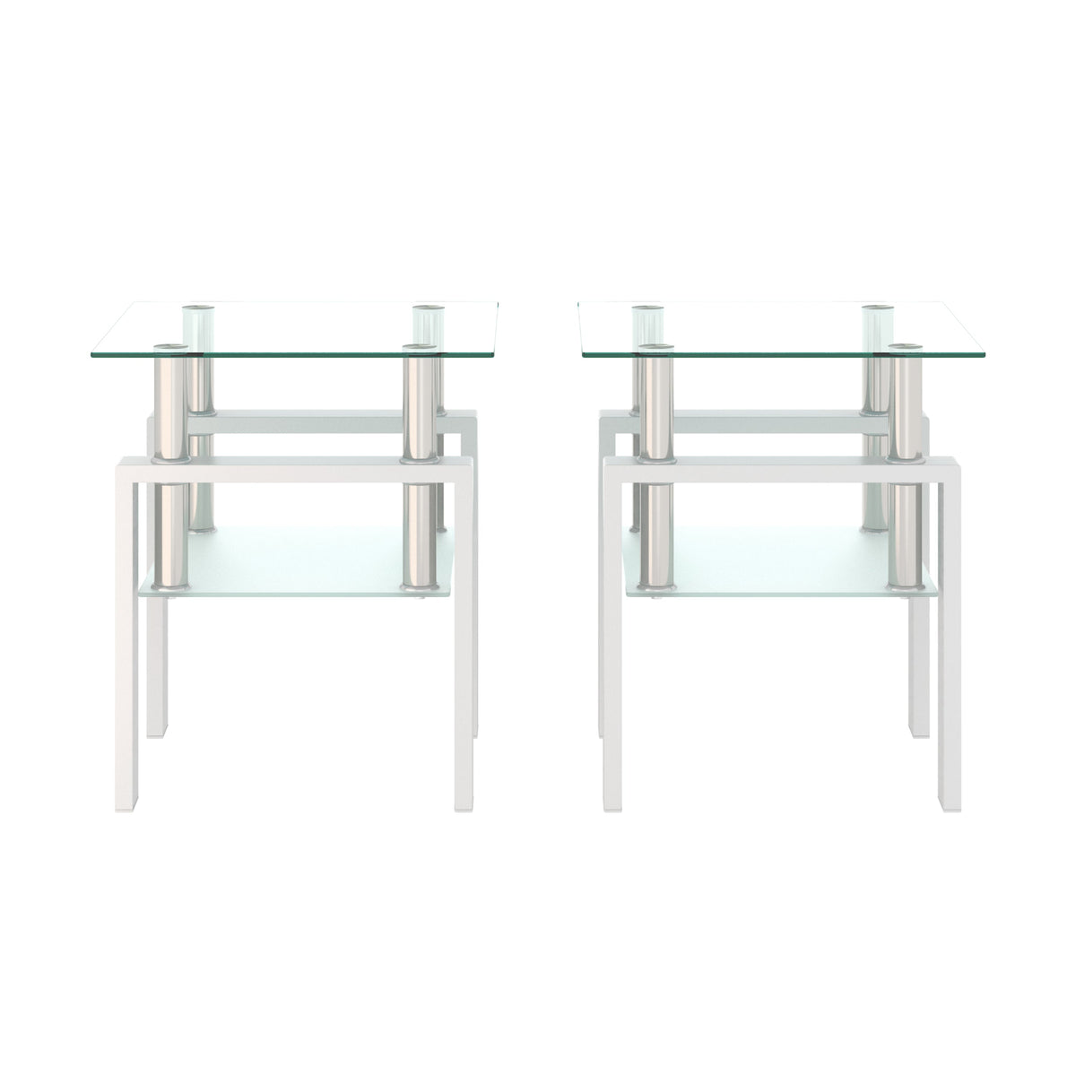 Modern Tempered Glass Tea Table Coffee Table End Table