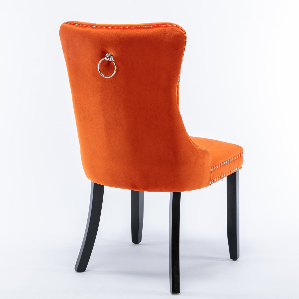 Nikki Collection Modern Velvet Upholstered Dining Chair Set (2)
