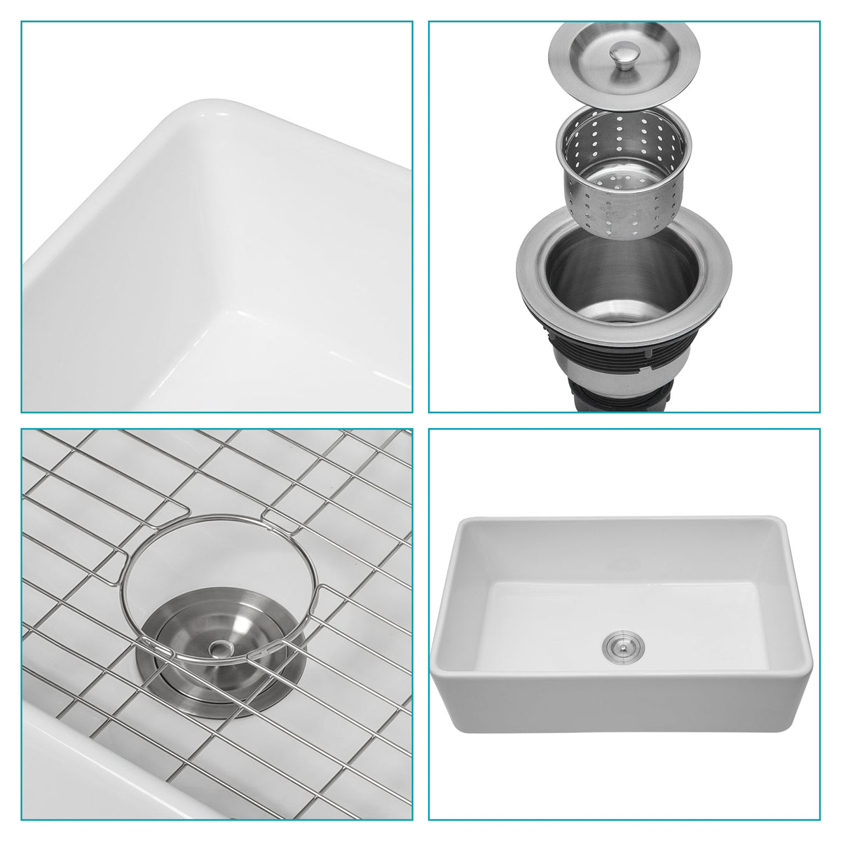 Farmhouse Ceramic Kitchen Sink