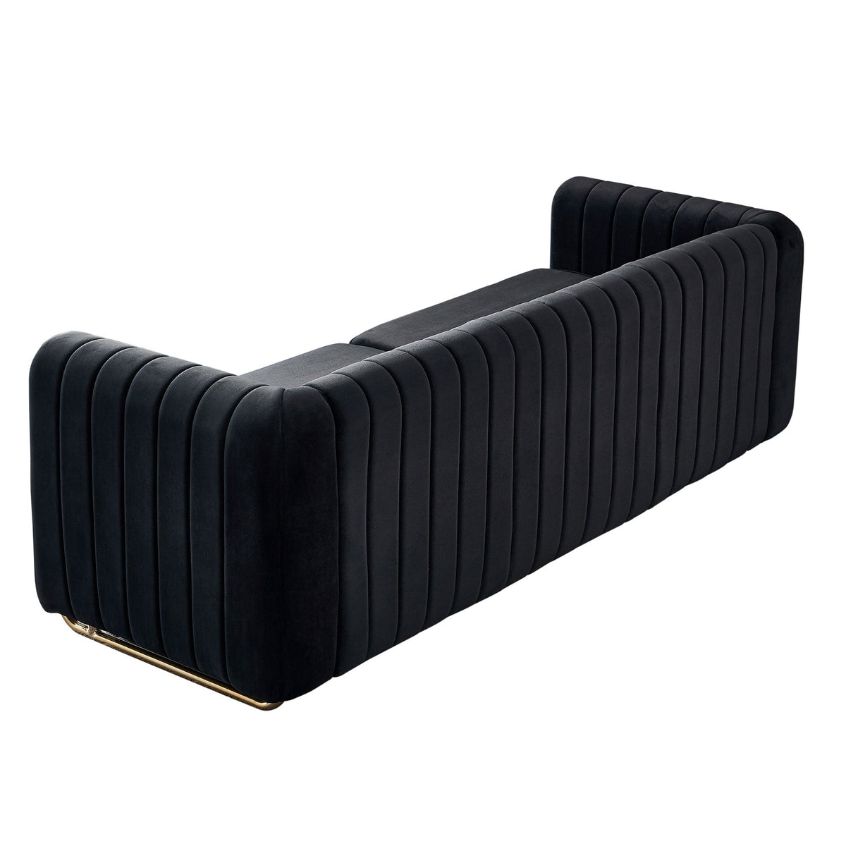 Contemporary Velvet Sofa Couch 84.25''W