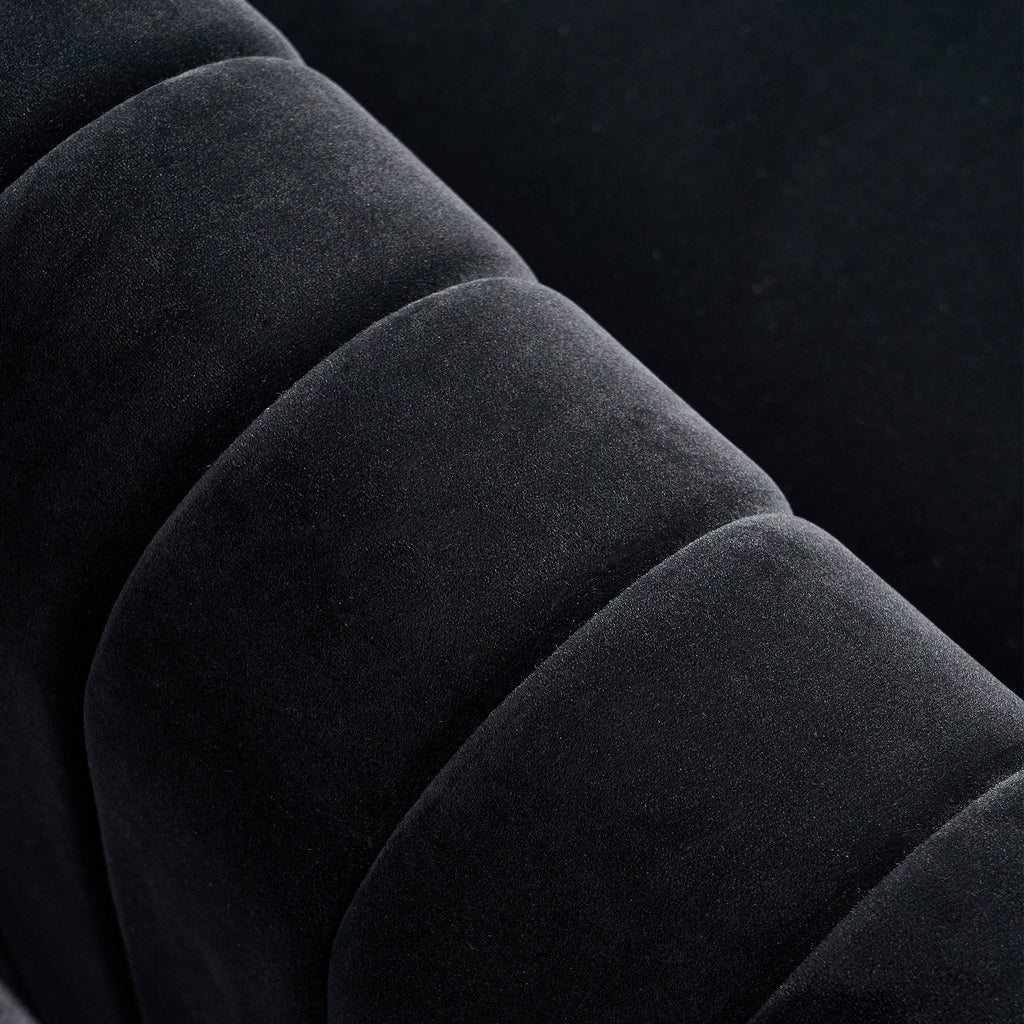 Contemporary Velvet Sofa Couch 84.25''W