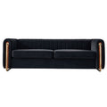 Contemporary Velvet Sofa Couch 84.25''W