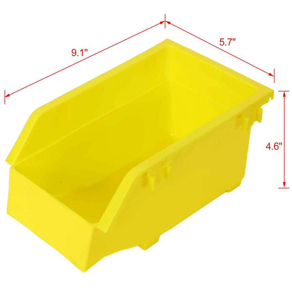 90 Parts Bin Shelving Storage Organizer with Locking Wheels