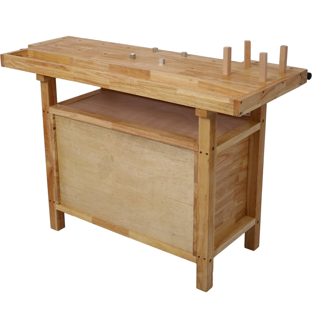 Wood Workbench - Wooden Workbench for Garage Workshop