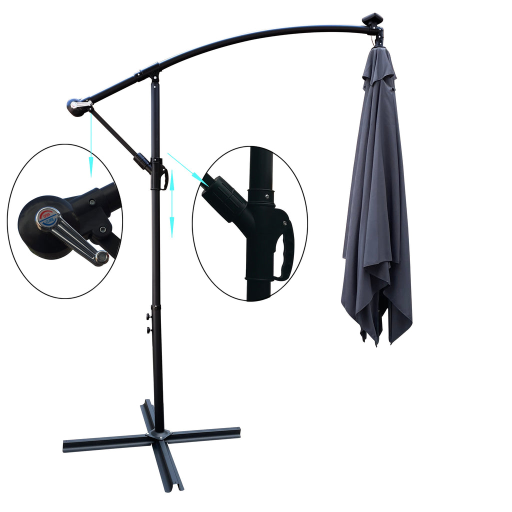 Square 2.5X2.5M Outdoor Patio Umbrella