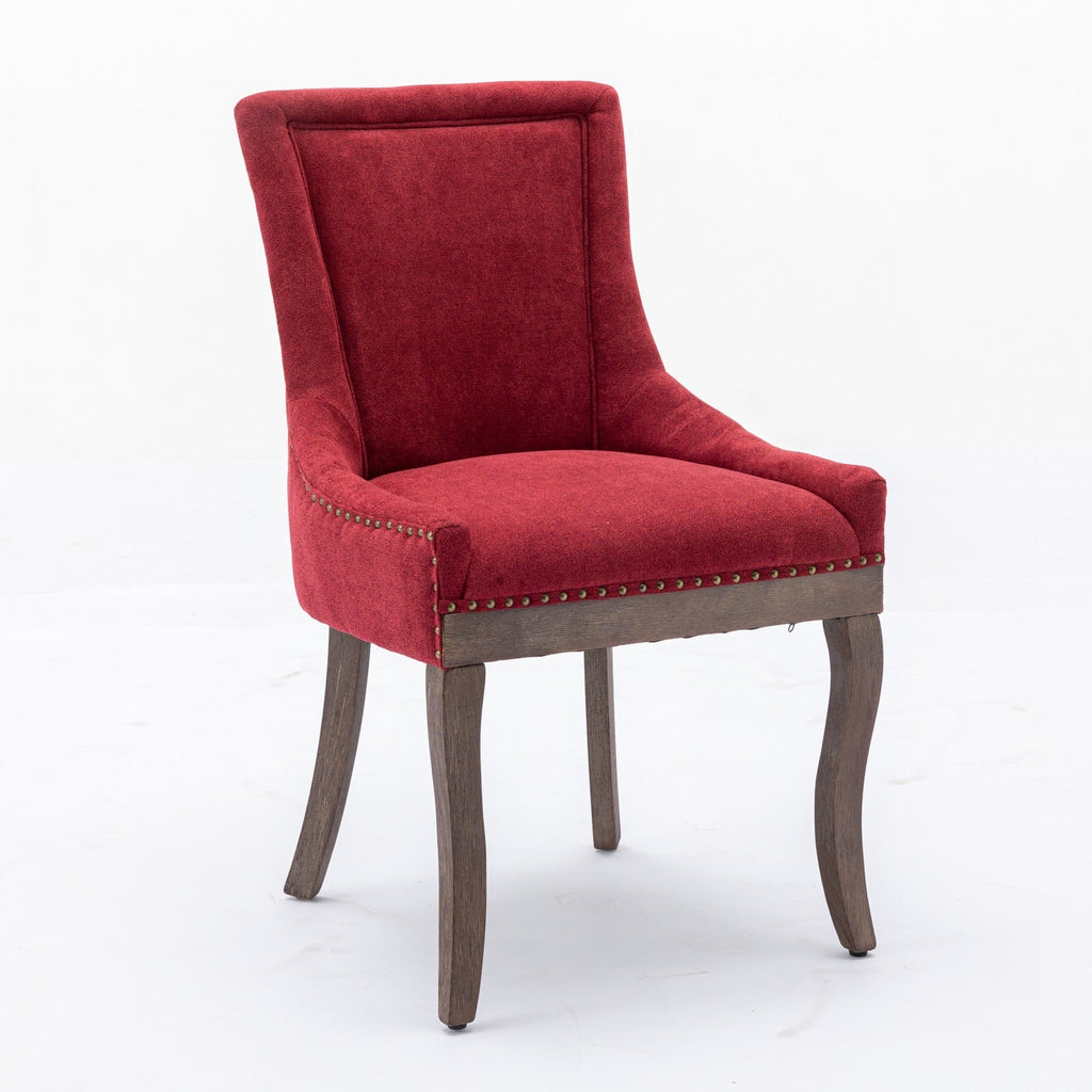 Dining Chair Set of 2 in Wine