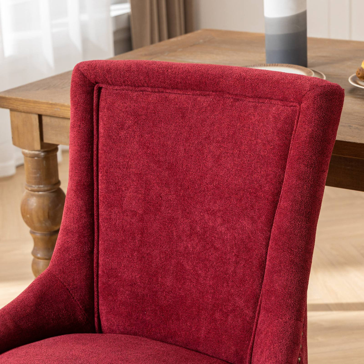 Dining Chair Set of 2 in Wine