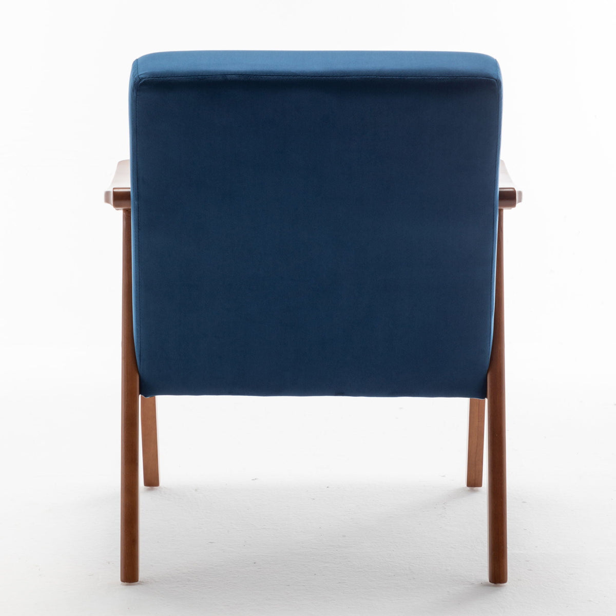 Mid Century Modern Accent Chair With Solid Wood Frame