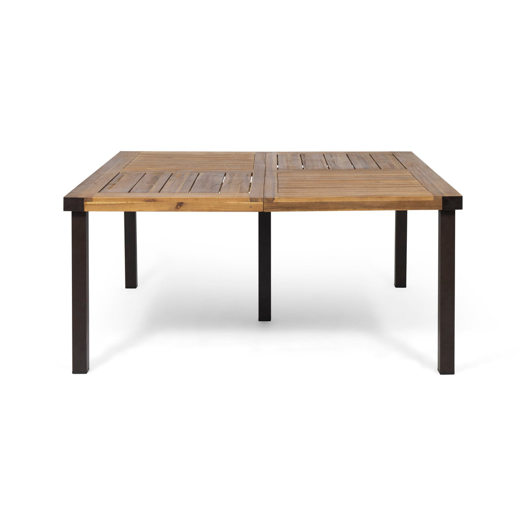 9-Piece Acacia Wood Outdoor Patio Dining Set