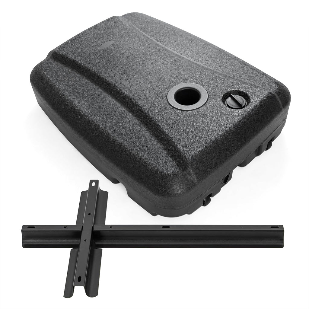 220 LBS Cantilever Patio Umbrella Base Stand with Wheels Fillable