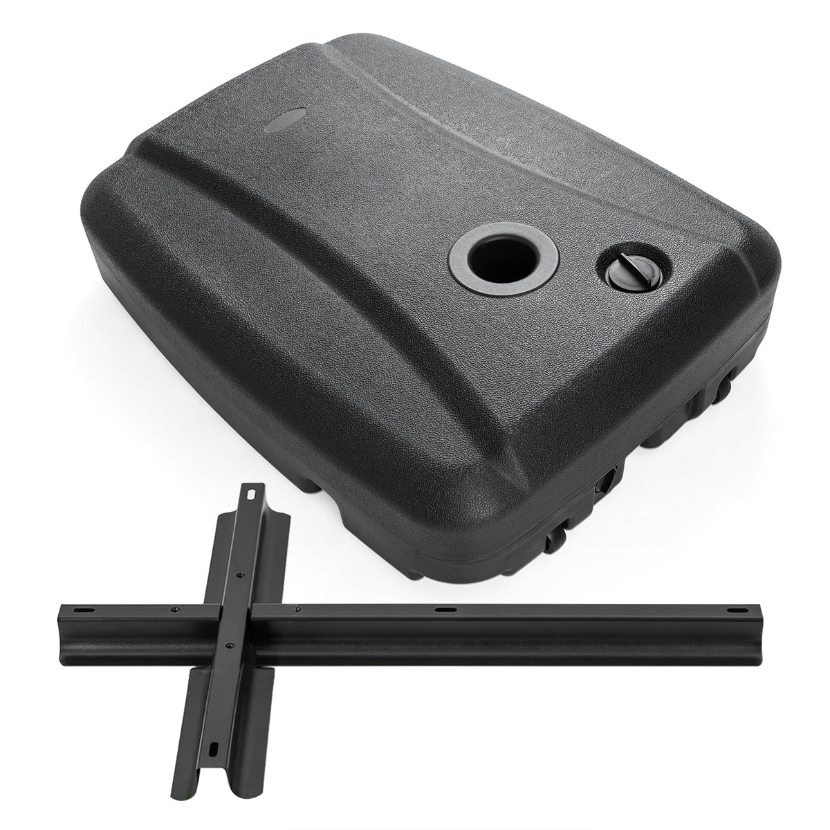 220 LBS Cantilever Patio Umbrella Base Stand with Wheels Fillable
